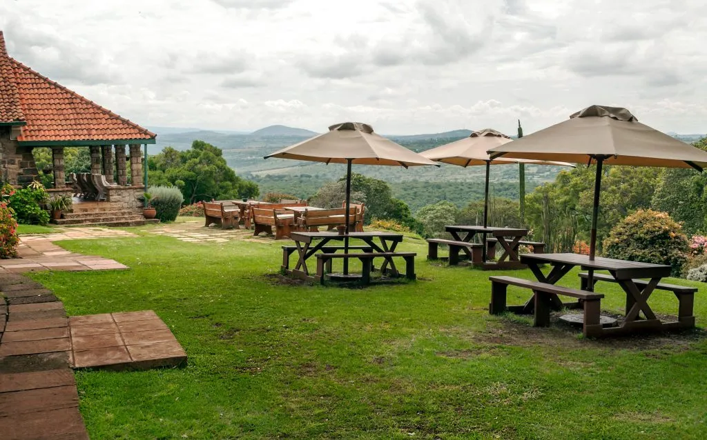 Kenya Lodge for tourist surrounded by the jungle